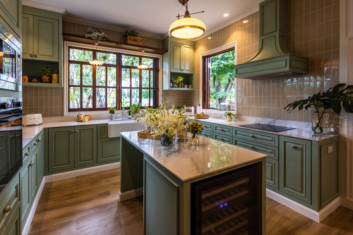 Villa kitchen at Baan SaranTaya