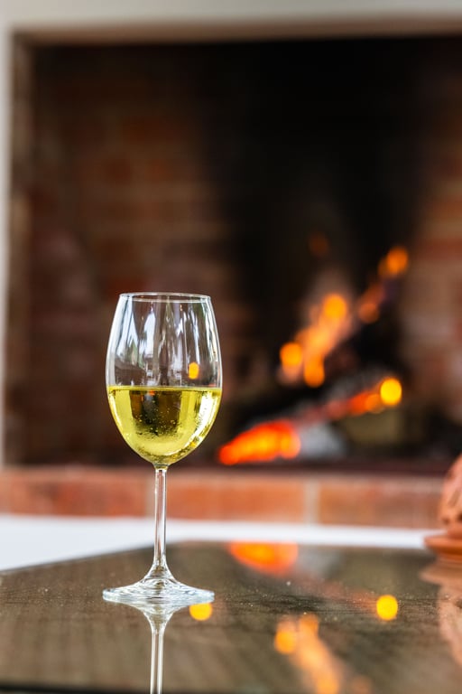 Fireside evening at Baan SaranTaya